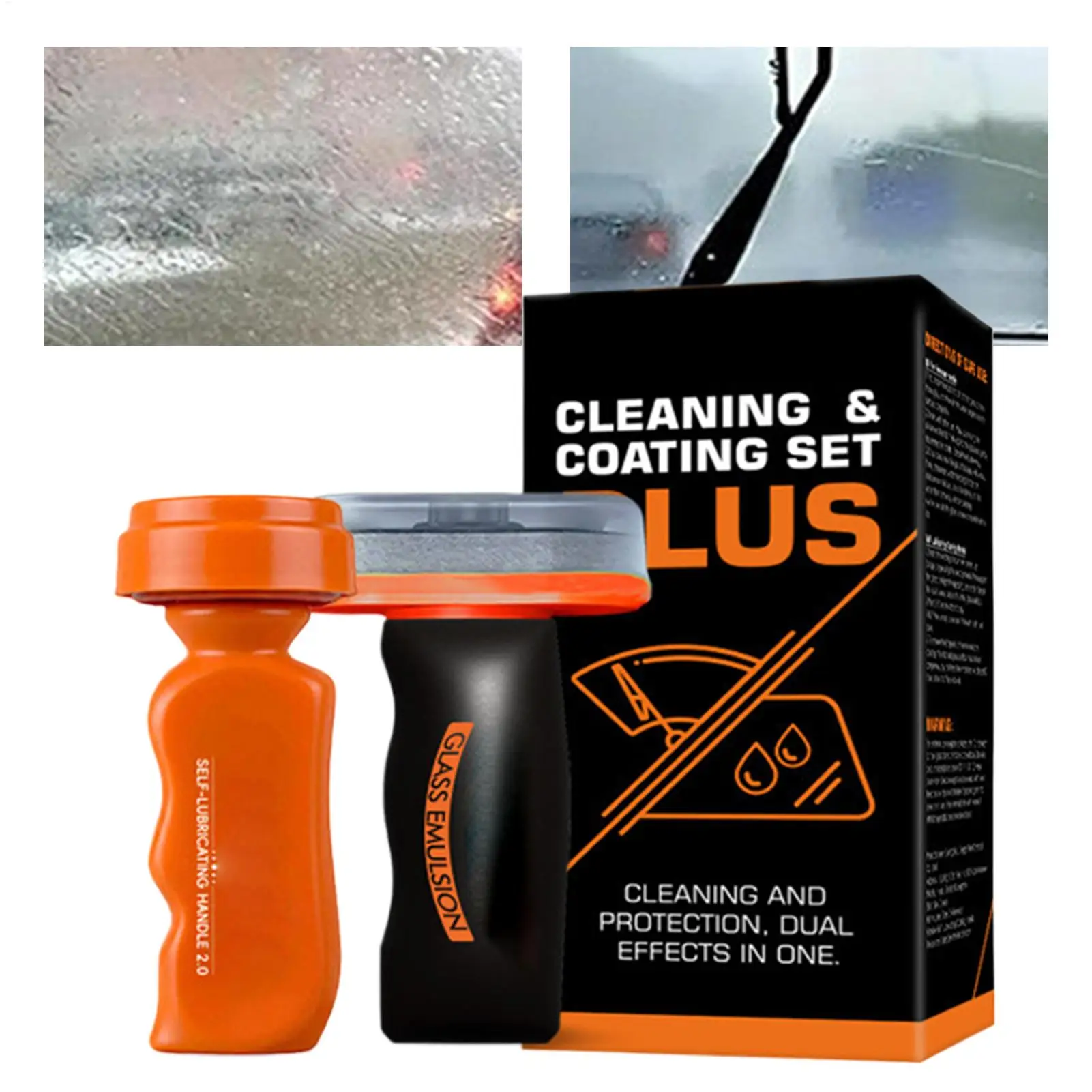 Glass Handle Oil Film Remover Lotion 2-in-1 Hydrophobic Coating Cleaner for Auto Windshield Anti-Glare Window Polishing-Free Car
Glass Handle Oil Film Remover Lotion 2-in-1 Hydrophobic Coating Cleaner for Auto Windshield Anti-Glare Window Polishing-Free Car