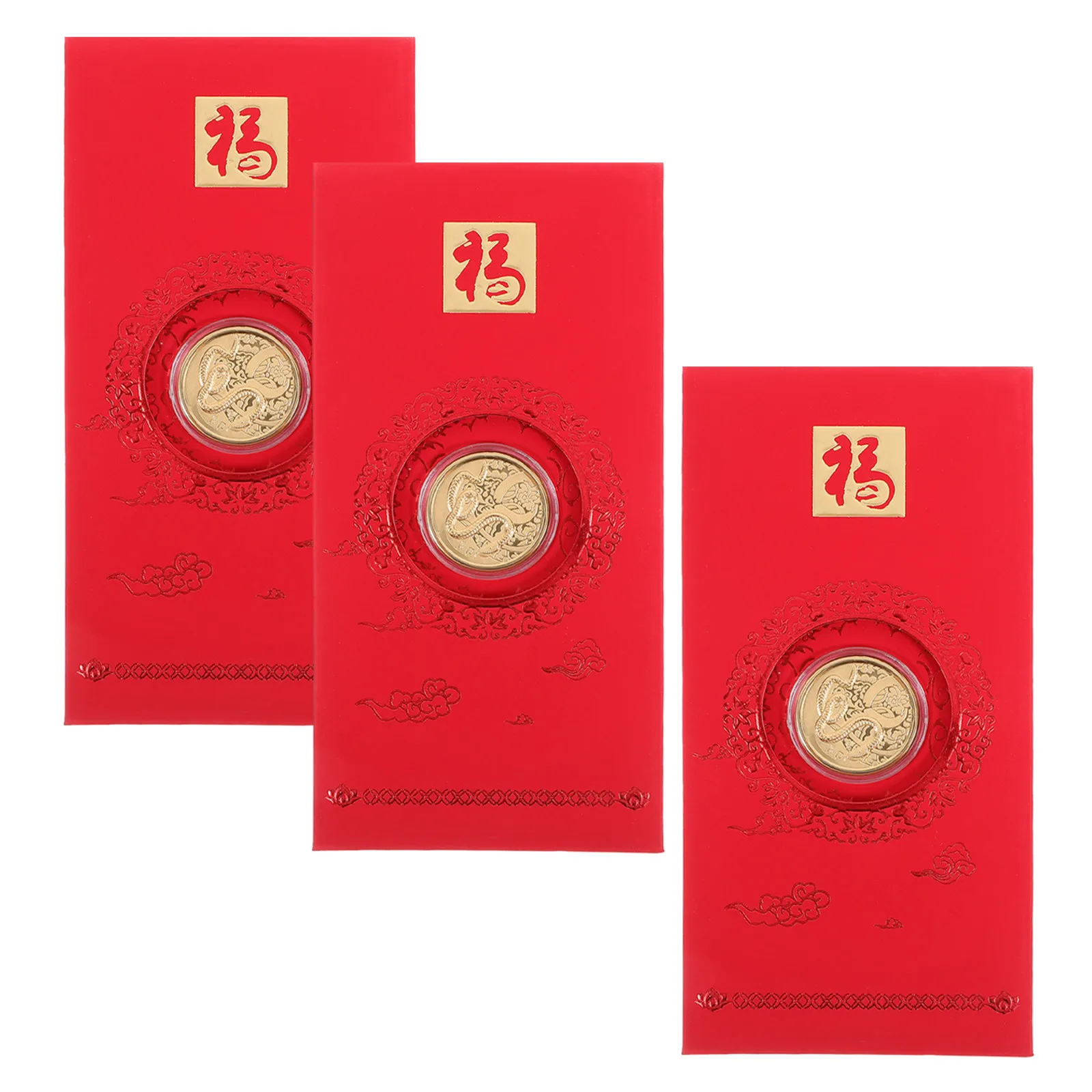 3Pcs Chinese Red Envelope Set Lucky Money Pockets Traditional Hong Bao for Lunar New Year 2025 Spring Festival Wedding Birthday
3Pcs Chinese Red Envelope Set Lucky Money Pockets Traditional Hong Bao for Lunar New Year 2025 Spring Festival Wedding Birthday