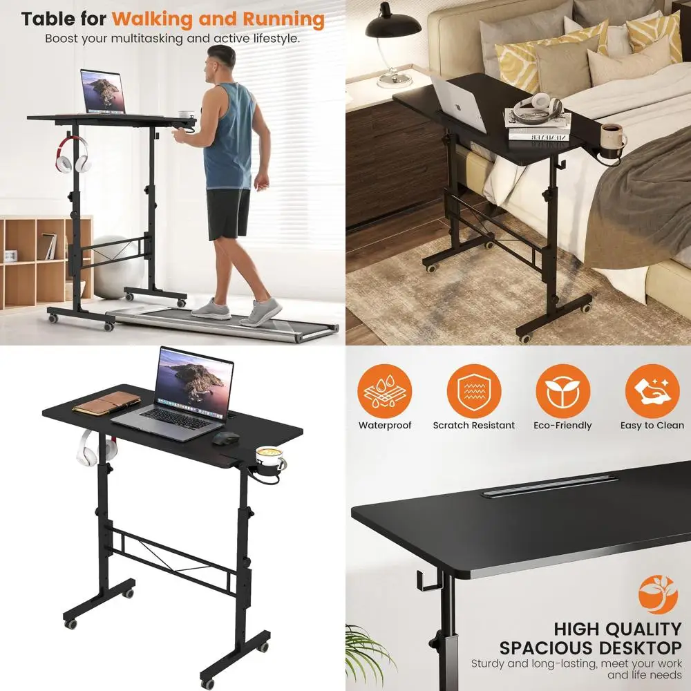 Мобильный стол-трансформер с регулируемой высотой и колесиками, портативная подставка для ноутбука для ходьбы, передвижной столик для гибкого сидения или работы стоя
Мобильный стол-трансформер с регулируемой высотой и колесиками, портативная подставка для ноутбука для ходьбы, передвижной столик для гибкого сидения или работы стоя