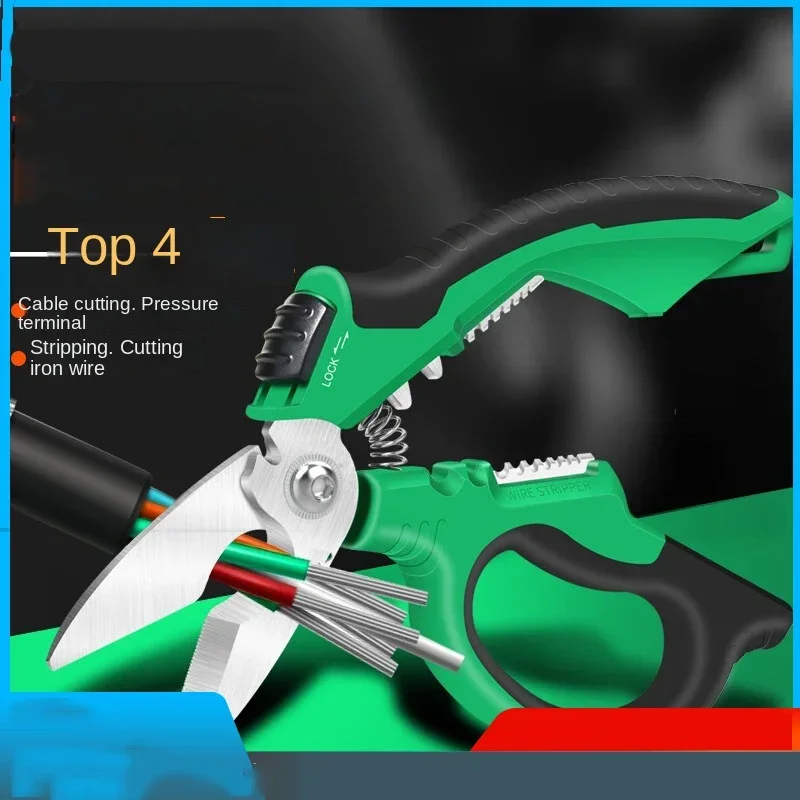 Hot Sale Heavy Multi-function Electrician Scissors Wire And Cable Multi-purpose Electrician Scissors Wire Stripping Scissors
Hot Sale Heavy Multi-function Electrician Scissors Wire And Cable Multi-purpose Electrician Scissors Wire Stripping Scissors