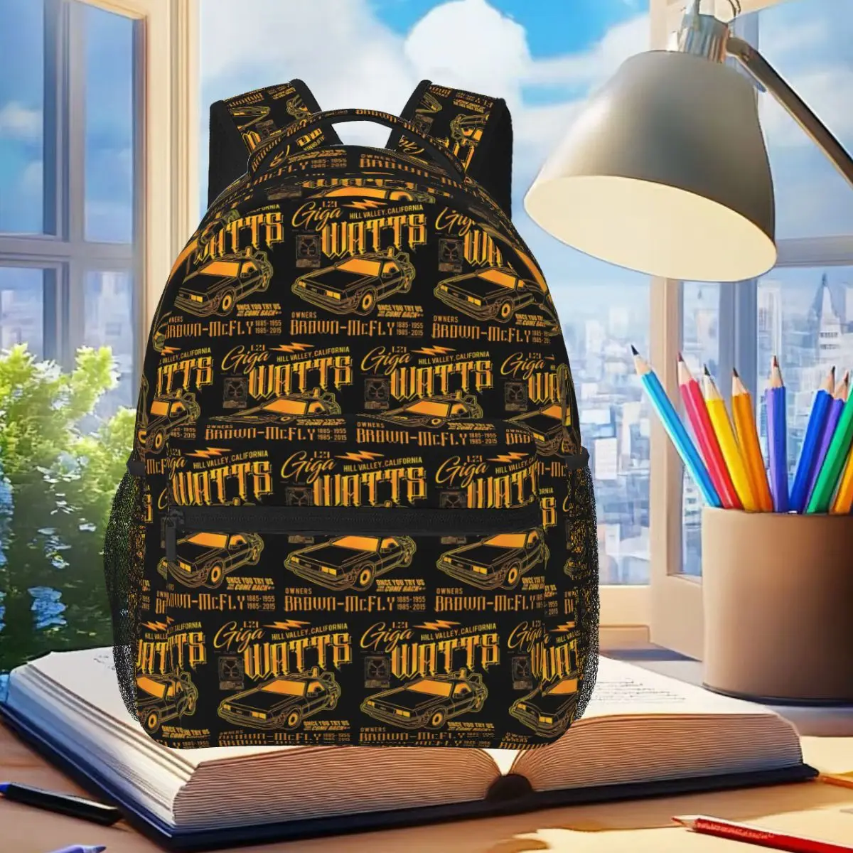 Giga Watts Garage Back To The Future DeLorean Car Backpack Student Boys Girls BookBag Kids School Bag Laptop Shoulder Bags
Giga Watts Garage Back To The Future DeLorean Car Backpack Student Boys Girls BookBag Kids School Bag Laptop Shoulder Bags