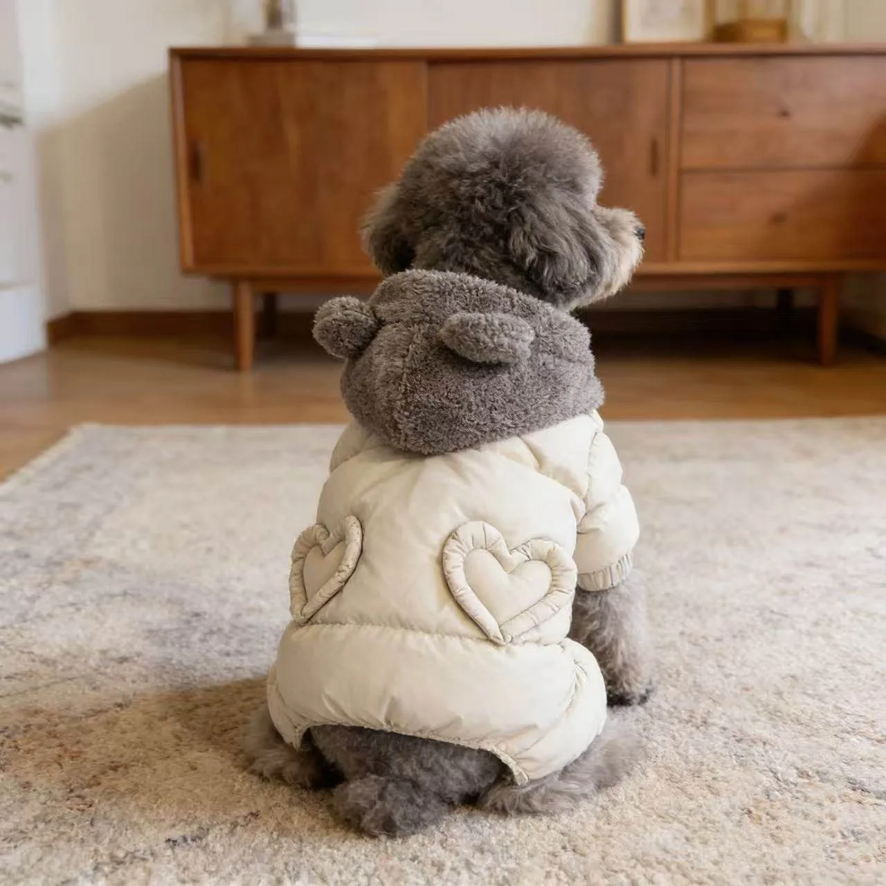 Schnauzer Sweet Down Jacket Puppy Double-Heart Cotton Coat Winter New Style Dog Warm Clothes Pet Thickened Outerwear
Schnauzer Sweet Down Jacket Puppy Double-Heart Cotton Coat Winter New Style Dog Warm Clothes Pet Thickened Outerwear
