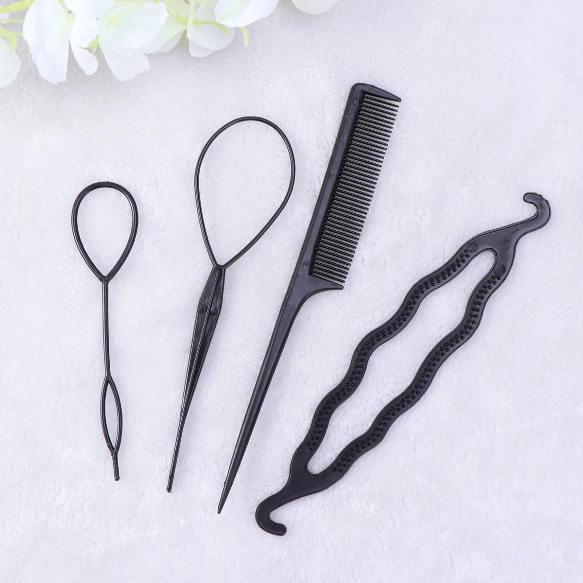 4pcs Bun Hair Clip Set Lightweight Portable Hairstyle Maker Kit For Durable Use At Home Salon Bun Braid Ponytail Maker
4pcs Bun Hair Clip Set Lightweight Portable Hairstyle Maker Kit For Durable Use At Home Salon Bun Braid Ponytail Maker
