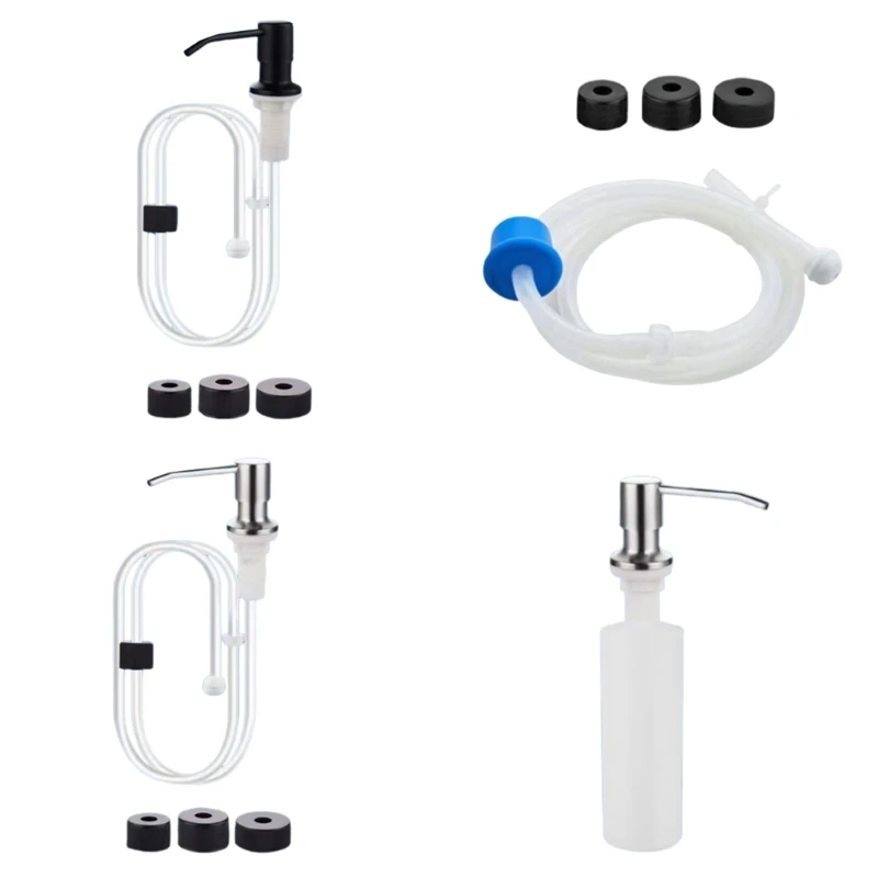 Soap Dispenser for Kitchen Sink Liquid Pump Bottle with Stainless Steel Head
Soap Dispenser for Kitchen Sink Liquid Pump Bottle with Stainless Steel Head