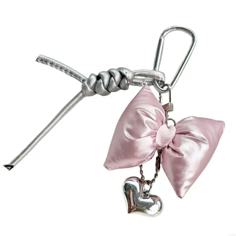 62KA Fashionable Heart Bows Keychain Aesthetic with Leather Straps for Trendy Women Bags Smartphone Stylish Outfits Daily Use
62KA Fashionable Heart Bows Keychain Aesthetic with Leather Straps for Trendy Women Bags Smartphone Stylish Outfits Daily Use