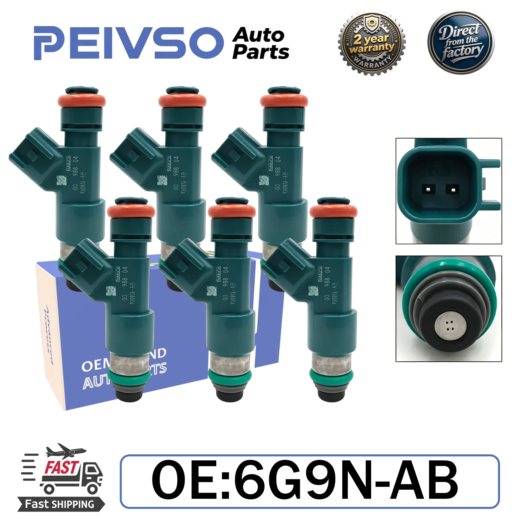 PEIVSO 6G9N-AB LR001982 30777501 85212259 fuel injector for LAND ROVER&VOLVO LR2 / S80 / V70 / XC60 / XC70 / XC90 3.2L L6
PEIVSO 6G9N-AB LR001982 30777501 85212259 fuel injector for LAND ROVER&VOLVO LR2 / S80 / V70 / XC60 / XC70 / XC90 3.2L L6