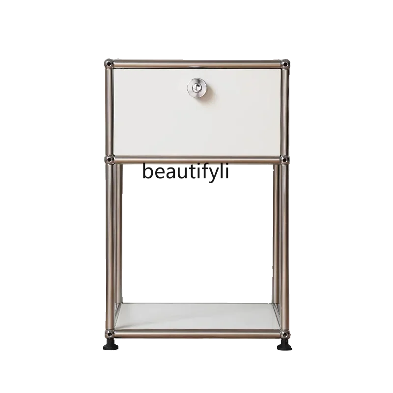 Light luxury USM medieval stainless steel bedside table bedroom narrow cabinet creative module cabinet
Light luxury USM medieval stainless steel bedside table bedroom narrow cabinet creative module cabinet