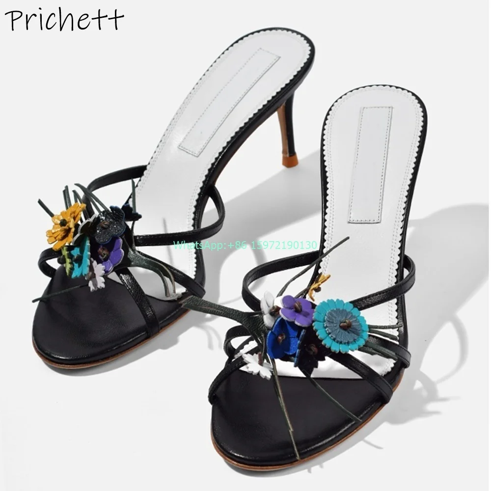 Retro Flower Classic Slip On Slippers Round Toe Thin Heels Mixed Color Shoes Ladies Brief& Exquisite Sexy Outdoor Party Shoes
Retro Flower Classic Slip On Slippers Round Toe Thin Heels Mixed Color Shoes Ladies Brief& Exquisite Sexy Outdoor Party Shoes