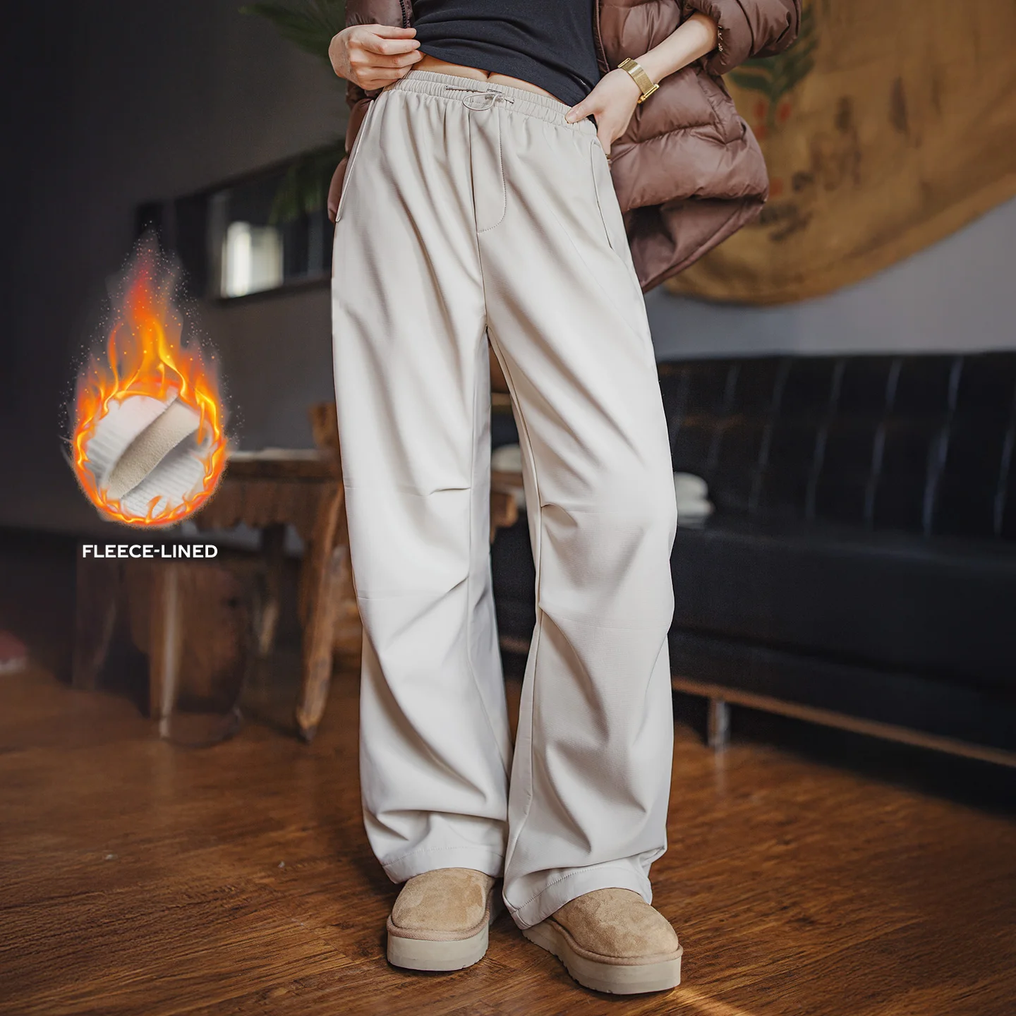 Maden Женские утеплённые карго-брюки с флисовой подкладкой и резинкой на талии, прямой широкий крой, повседневные, с драпировкой, осень-зима
Maden Женские утеплённые карго-брюки с флисовой подкладкой и резинкой на талии, прямой широкий крой, повседневные, с драпировкой, осень-зима