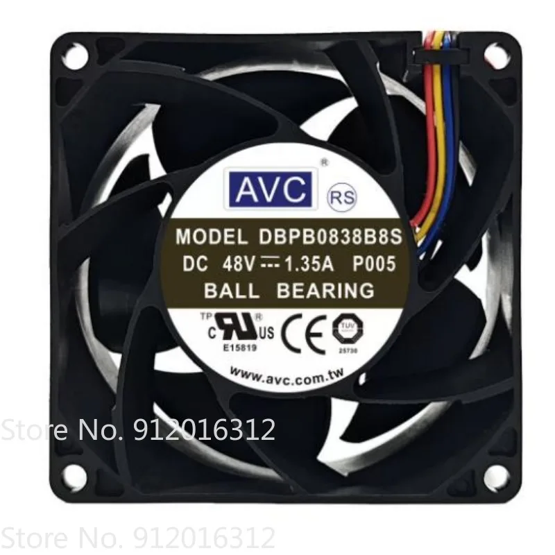 New Cooler Fan for AVC DBPB0838B8S 48V 1.35A 4-wire Large Air Volume Cooling Fan 8CM Fan 80 * 80 * 38MM
New Cooler Fan for AVC DBPB0838B8S 48V 1.35A 4-wire Large Air Volume Cooling Fan 8CM Fan 80 * 80 * 38MM