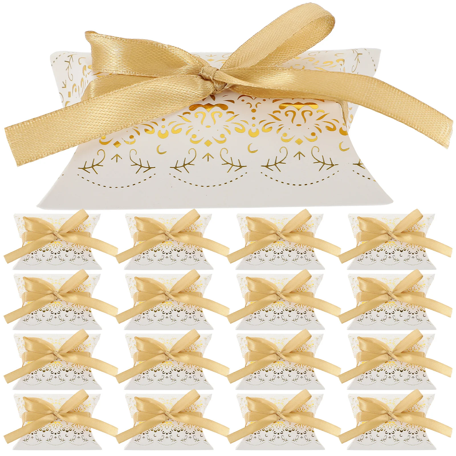 50Pcs Gold Embossed Pillow Boxes Small Gift Candy Packaging for Wedding Birthday Christmas Party Treats Paper Candy Boxes
50Pcs Gold Embossed Pillow Boxes Small Gift Candy Packaging for Wedding Birthday Christmas Party Treats Paper Candy Boxes