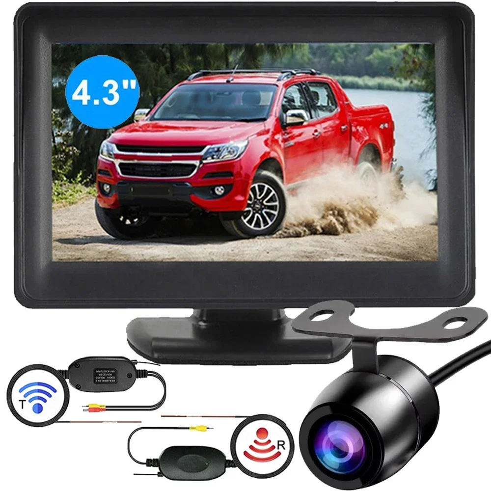 Wireless 4.3 inch Backup cameraColorful LCD Video Car Monitor Rear View Camera Parking Assistance Night Vision IR Parking System
Wireless 4.3 inch Backup cameraColorful LCD Video Car Monitor Rear View Camera Parking Assistance Night Vision IR Parking System