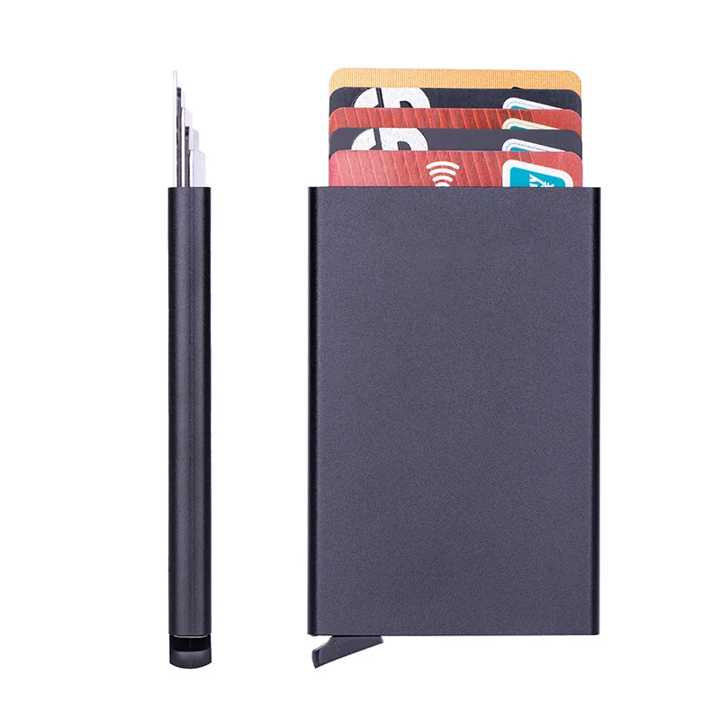 2025 New Rfid Credit Card Holder Metal Thin Slim Smart Wallet Men Women Wallets Pop Up Minimalist Small Black Purse Mini Walets
2025 New Rfid Credit Card Holder Metal Thin Slim Smart Wallet Men Women Wallets Pop Up Minimalist Small Black Purse Mini Walets
