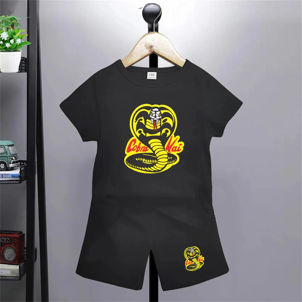 Cobra Children T-shirt girl Boy Age 3-12 T-shirt+shorts Sets kidsTops Casual Tees Summer clothes Print black Short sleeve
Cobra Children T-shirt girl Boy Age 3-12 T-shirt+shorts Sets kidsTops Casual Tees Summer clothes Print black Short sleeve