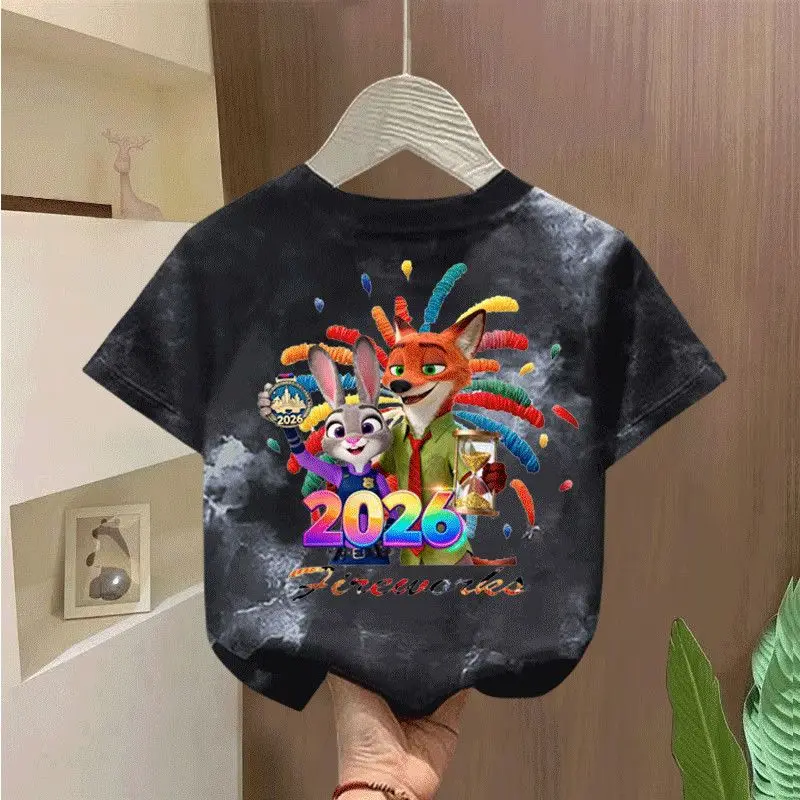 2026 Pure Cotton New Boys T-shirt Children's Tie-dye Short-sleeved Printed Half-sleeved Girls' Handsome Top Summer Animal T
2026 Pure Cotton New Boys T-shirt Children's Tie-dye Short-sleeved Printed Half-sleeved Girls' Handsome Top Summer Animal T