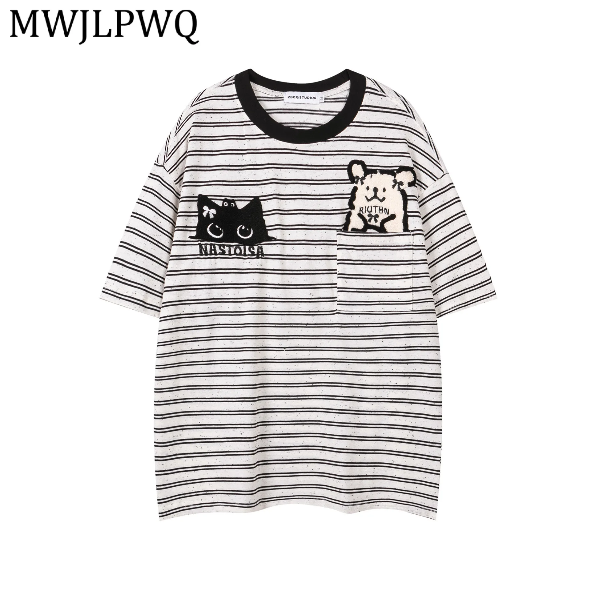 MWJLPWQ Embroidered Striped Short-Sleeve T-Shirt For Men Casual Style Vintage Street 2026 Fashion Summer Loose Tee New 14366
MWJLPWQ Embroidered Striped Short-Sleeve T-Shirt For Men Casual Style Vintage Street 2026 Fashion Summer Loose Tee New 14366