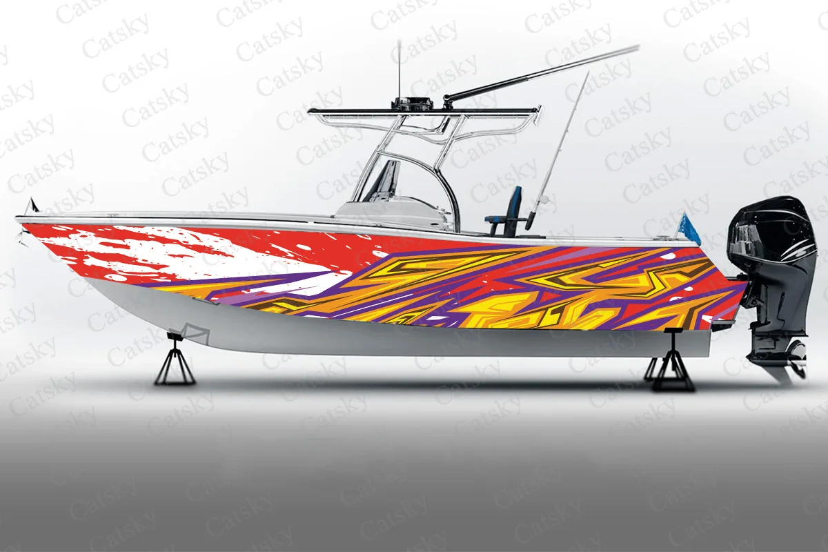 Geometric irregular vector abstraction Boat Sticker Packaging Fish Boat Waterproof Custom Marine Boat Sticker boat wrap vinyl
Geometric irregular vector abstraction Boat Sticker Packaging Fish Boat Waterproof Custom Marine Boat Sticker boat wrap vinyl