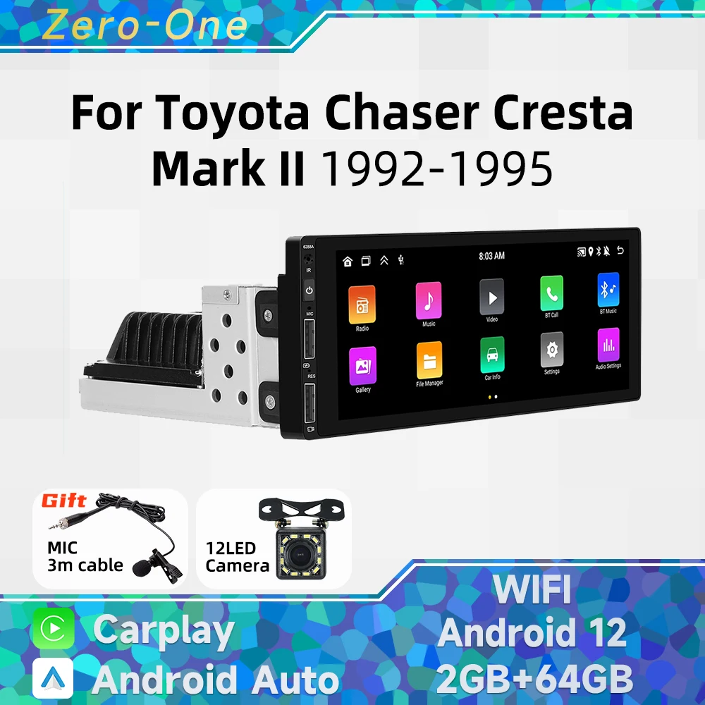 1 Din радио Android автомобильный мультимедиа для Toyota Chaser Cresta Mark II 1992-1995 6,9 "экран стерео головное устройство Carplay авторадио GPS
1 Din радио Android автомобильный мультимедиа для Toyota Chaser Cresta Mark II 1992-1995 6,9 "экран стерео головное устройство Carplay авторадио GPS