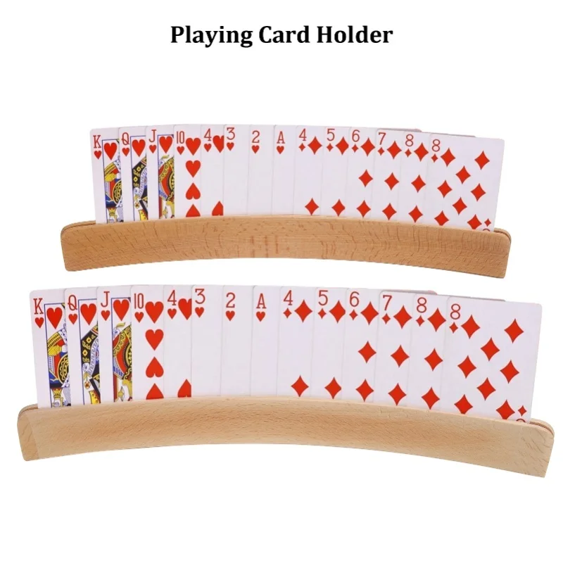 D5 2Pcs Professional Wood Playing Card Poker Cards Holder Tray Rack For Children Elderly Wooden Curved Playing Card Storage Rack
D5 2Pcs Professional Wood Playing Card Poker Cards Holder Tray Rack For Children Elderly Wooden Curved Playing Card Storage Rack
