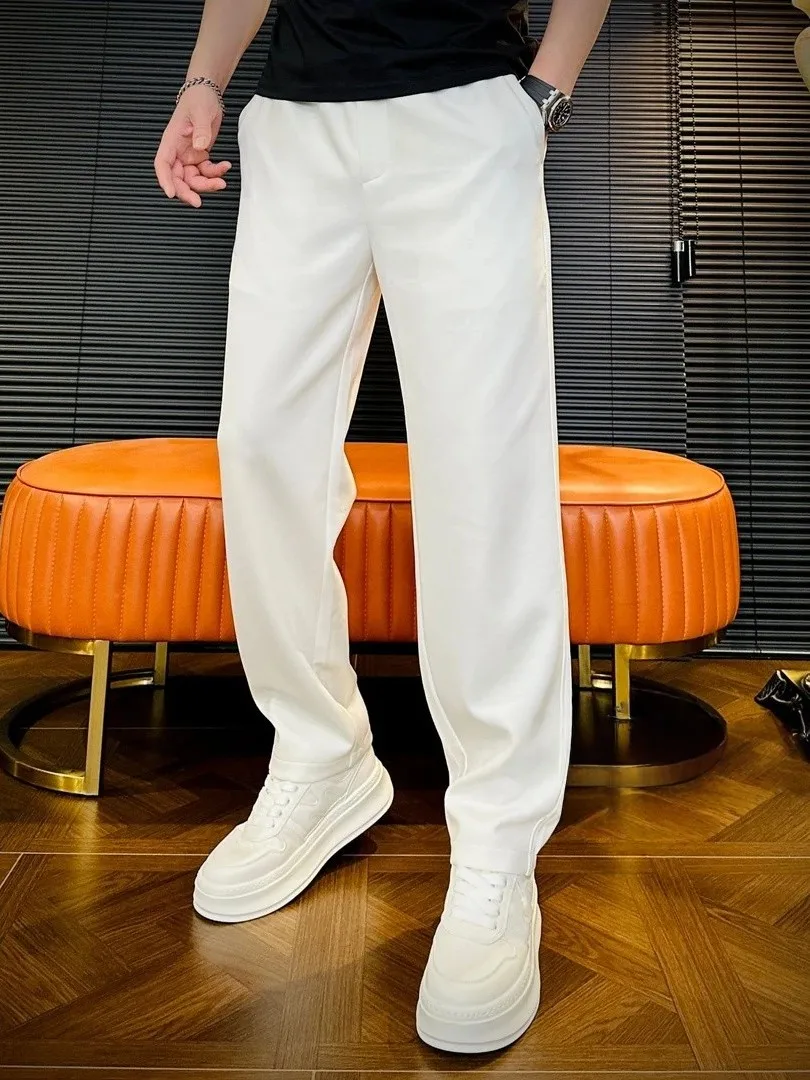 High-End Men's Straight Leg Pants Comfortable Breathable Casual Trousers Spring 2026 New Pure Color Versatile Lightweight
High-End Men's Straight Leg Pants Comfortable Breathable Casual Trousers Spring 2026 New Pure Color Versatile Lightweight