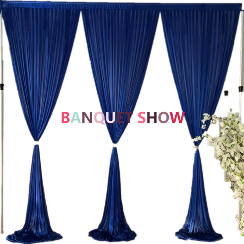 New Design Ice Silk Wedding Backdrop Curtain Stage Background Drape Photo Booth Banquet Event Decoration
New Design Ice Silk Wedding Backdrop Curtain Stage Background Drape Photo Booth Banquet Event Decoration