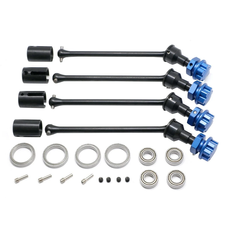 4 PCS Steel Extended Driveshaft CVD With Splined Wheel Hex For 1/10 Traxxas MAXX RC Car Parts Accessories Black & Blue
4 PCS Steel Extended Driveshaft CVD With Splined Wheel Hex For 1/10 Traxxas MAXX RC Car Parts Accessories Black & Blue