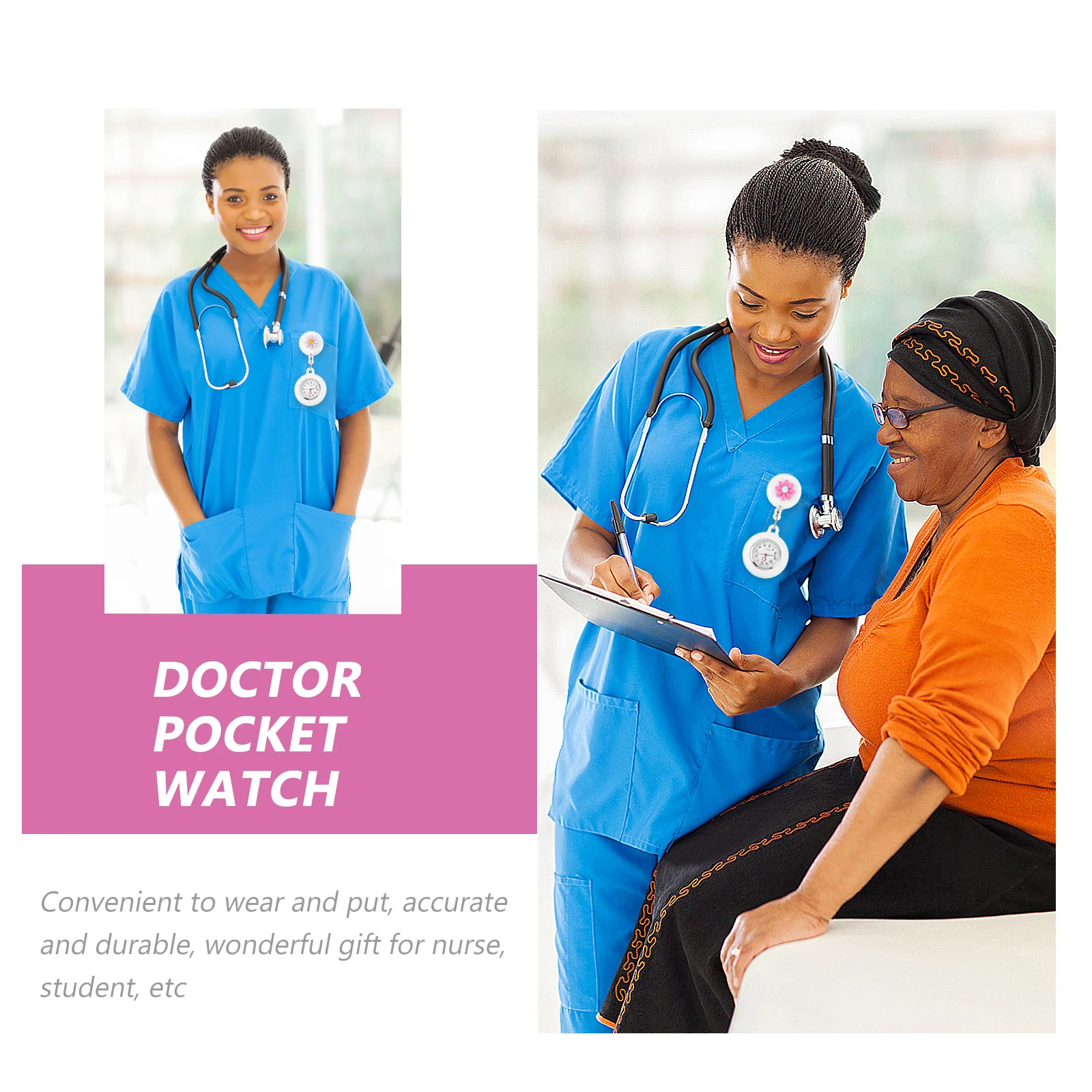 2Pcs Silicone Daisy Pocket Watches Nurse Chest Watches Anti-Fall Hanging Decor Nursing Timing Watch Gifts for Doctors Teachers 
2Pcs Silicone Daisy Pocket Watches Nurse Chest Watches Anti-Fall Hanging Decor Nursing Timing Watch Gifts for Doctors Teachers