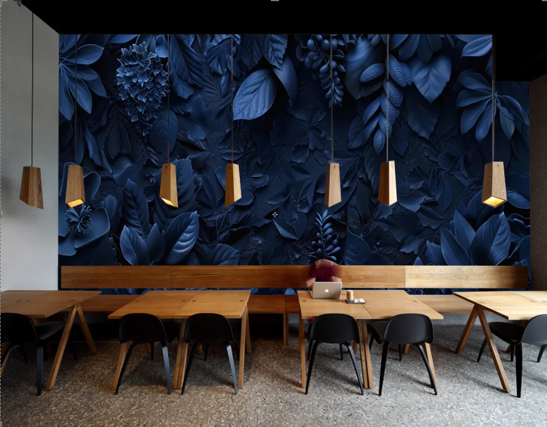 Custom size mural Hand painted European blue floral leaves mural home decor Children's room Living Room 3d wallpaper Mural
Custom size mural Hand painted European blue floral leaves mural home decor Children's room Living Room 3d wallpaper Mural