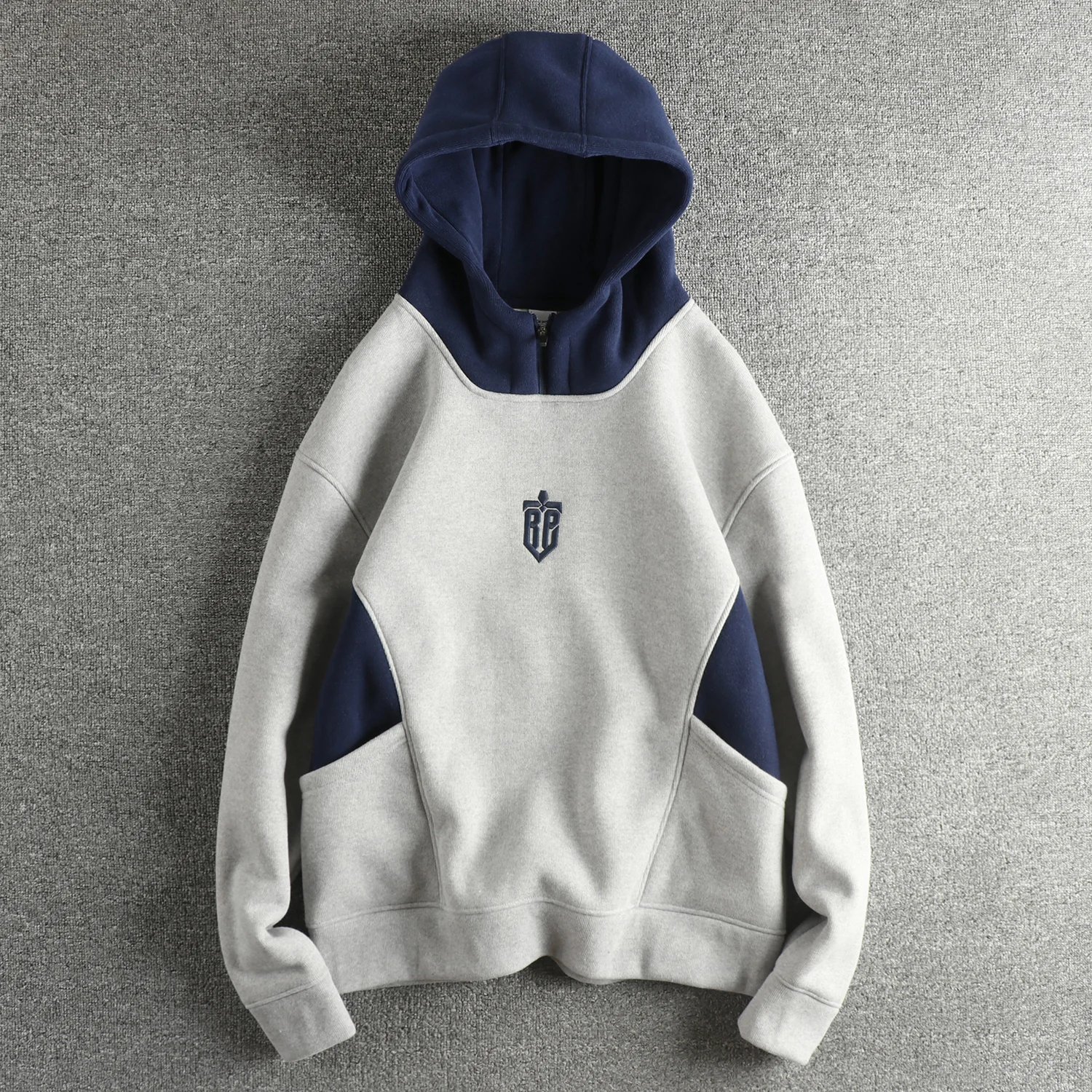 Thickened Fleece Hoodie Men's Customized Color Block Trendy Sweatshirt Embroidered Lettering Warm Breathable Casual Streetwear
Thickened Fleece Hoodie Men's Customized Color Block Trendy Sweatshirt Embroidered Lettering Warm Breathable Casual Streetwear