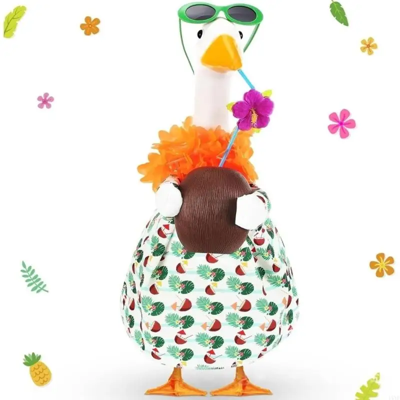 Festives Lawn Geese Dress With Sunglasses Swim Rings Perfect For Garden Parties
Festives Lawn Geese Dress With Sunglasses Swim Rings Perfect For Garden Parties