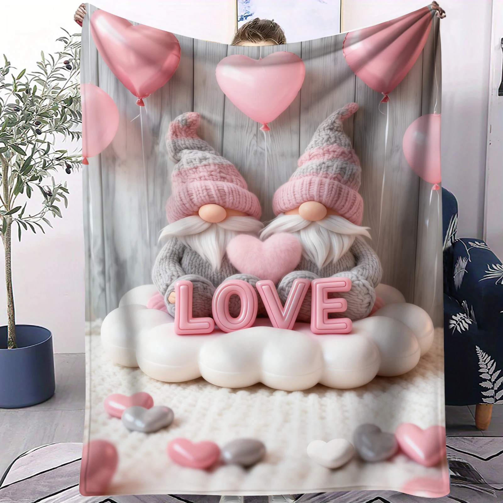 Фланелевый плед с изображением гнома ко Дню святого Валентина, милый мультяшный принт для тепла и комфорта, идеальный подарок для подруги, жены или особого человека
Фланелевый плед с изображением гнома ко Дню святого Валентина, милый мультяшный принт для тепла и комфорта, идеальный подарок для подруги, жены или особого человека