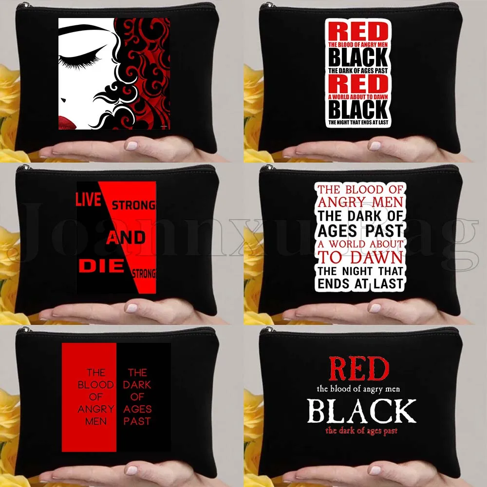 Red and Black Stendhal Books Cute Gift Cosmetic Makeup Bag THE BLOOD OF ANGRY MEN THE DARK OF AGES PAST Cotton Pencil Case Pouch
Red and Black Stendhal Books Cute Gift Cosmetic Makeup Bag THE BLOOD OF ANGRY MEN THE DARK OF AGES PAST Cotton Pencil Case Pouch