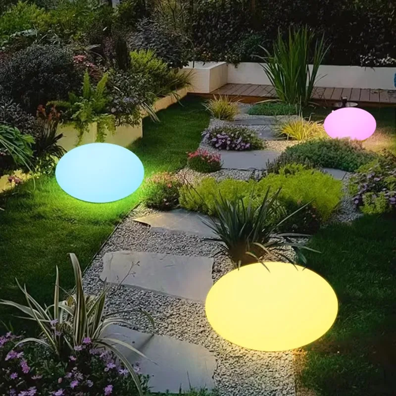 Flat Ball Floor Lamp, Remote Control 7-Color Night Light, Waterproof LED Decorative Standing Lamp for Garden Outdoor Patio Lawn
Flat Ball Floor Lamp, Remote Control 7-Color Night Light, Waterproof LED Decorative Standing Lamp for Garden Outdoor Patio Lawn