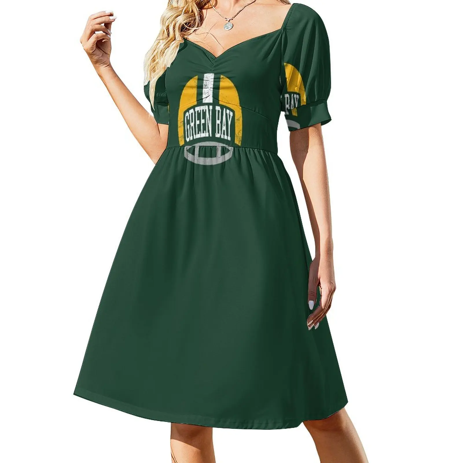 Green Bay Retro Helmet - Green Short-Sleeved Dress women's summer jumpsuit Clothing female
Green Bay Retro Helmet - Green Short-Sleeved Dress women's summer jumpsuit Clothing female