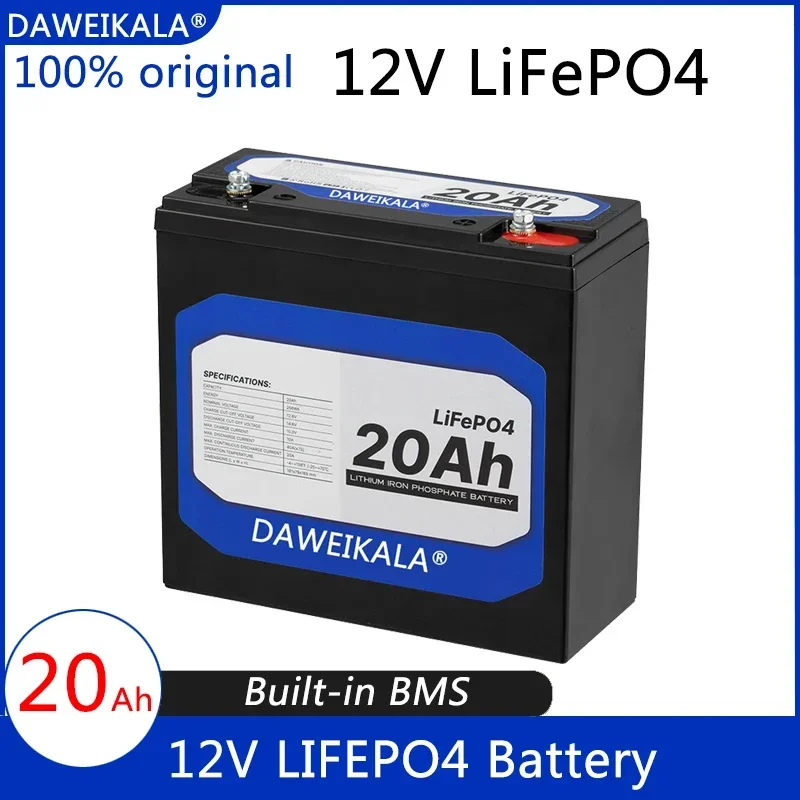 New 12V 20Ah LiFePo4 Battery Lithium Iron Phosphate 12V 24V LiFePo4 Rechargeable Battery for Kid Scooters Boat Motor No Tax
New 12V 20Ah LiFePo4 Battery Lithium Iron Phosphate 12V 24V LiFePo4 Rechargeable Battery for Kid Scooters Boat Motor No Tax
