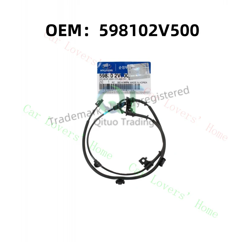 A+ NEW 598102V500 For Hyundai ABS Speed Sensor Assembly - Driver Side Front
A+ NEW 598102V500 For Hyundai ABS Speed Sensor Assembly - Driver Side Front