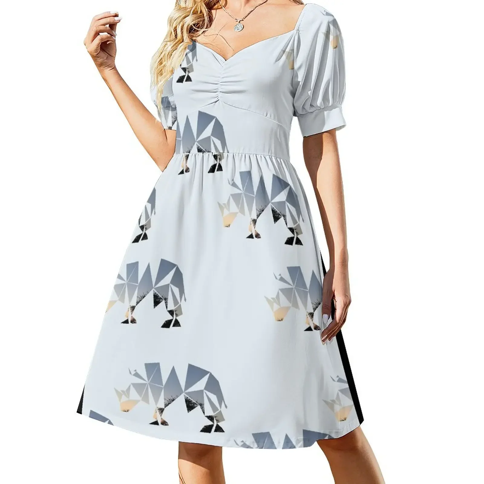 Abstract Geometric Rhino in South Africa Short-Sleeved Dress african dresses for woman Women's skirt Elegant gowns Dress
Abstract Geometric Rhino in South Africa Short-Sleeved Dress african dresses for woman Women's skirt Elegant gowns Dress