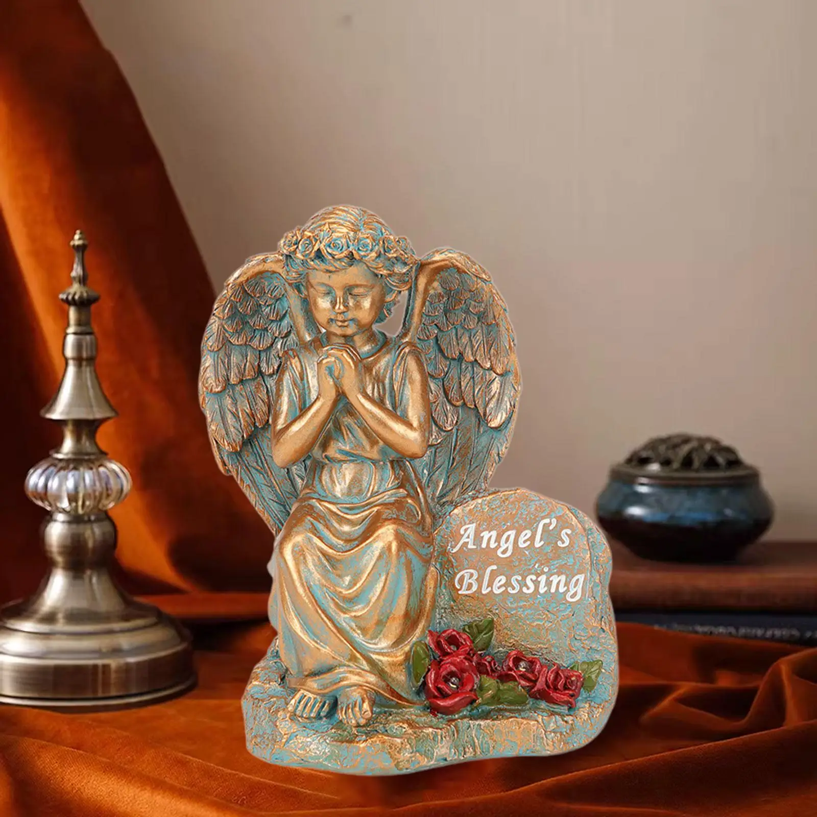 Decorative Resin Angel Statue Garden Ornaments with Solar Light for Outdoor Patio Lawn Memorial Memorial Gift
Decorative Resin Angel Statue Garden Ornaments with Solar Light for Outdoor Patio Lawn Memorial Memorial Gift