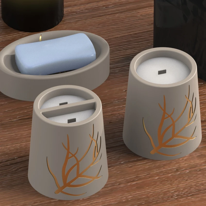 Creative Nordic Style Cement Aromatherapy Candlestick Soap Holder Silicone Mold Home DIY Gypsum Wax Cup
Creative Nordic Style Cement Aromatherapy Candlestick Soap Holder Silicone Mold Home DIY Gypsum Wax Cup