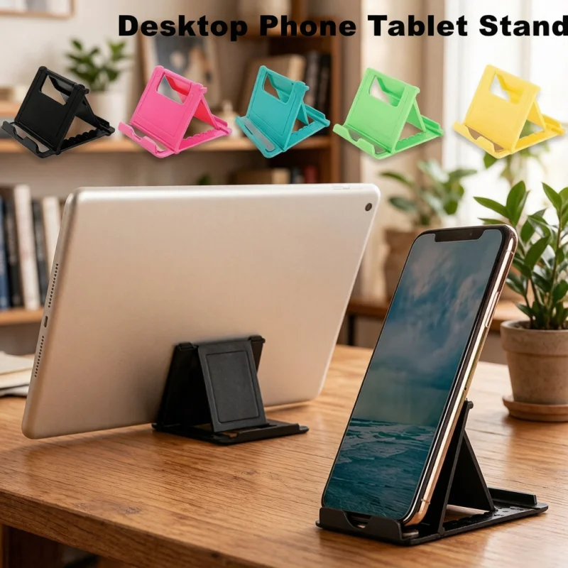 Portable Folding Desktop Phone & Tablet Stand, Flexible Foldable Holder, Universal Lazy Bracket for Smartphone
Portable Folding Desktop Phone & Tablet Stand, Flexible Foldable Holder, Universal Lazy Bracket for Smartphone