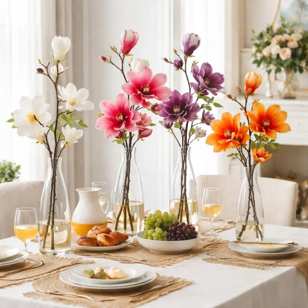 Large Artificial Magnolia Flower Handmade Real Touch Faux Magnolia Branch Realistic EVA Artificial Orchid Home Decoration
Large Artificial Magnolia Flower Handmade Real Touch Faux Magnolia Branch Realistic EVA Artificial Orchid Home Decoration