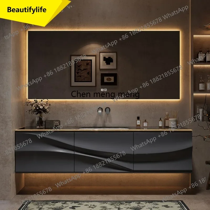 6239 Light luxury hotel style bathroom cabinet combination oak modern luxury stone washstand washbasin cabinet
6239 Light luxury hotel style bathroom cabinet combination oak modern luxury stone washstand washbasin cabinet