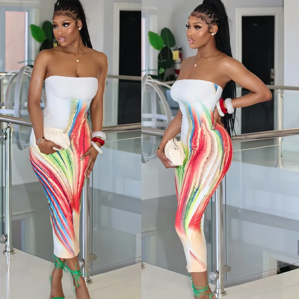 HLJ Sexy Colorful Tie Dye Printing Patchwork Dresses for Woman Sleeveless Backless Bodycon Dress Female Streetwear Vestidos New
HLJ Sexy Colorful Tie Dye Printing Patchwork Dresses for Woman Sleeveless Backless Bodycon Dress Female Streetwear Vestidos New