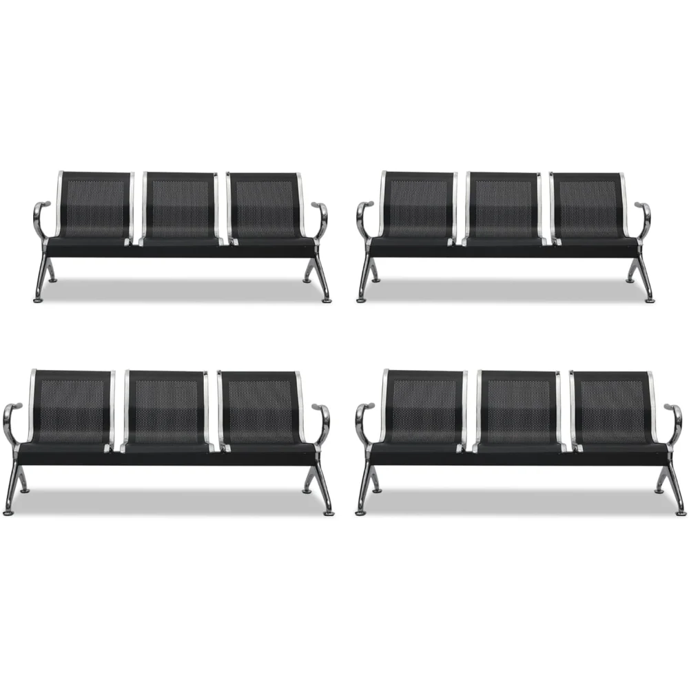 Waiting Room Bench Reception Chairs - Waitings Room Chairs Set of 4 with Arms 3-Seat PU Airport Reception Bench Waiting Chairs
Waiting Room Bench Reception Chairs - Waitings Room Chairs Set of 4 with Arms 3-Seat PU Airport Reception Bench Waiting Chairs