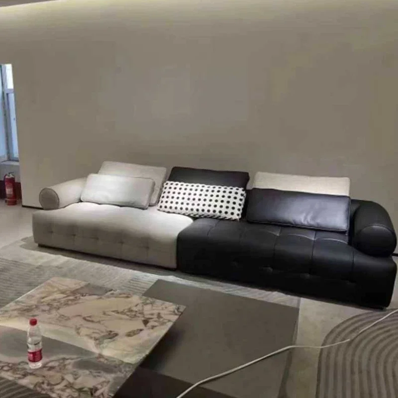 Style Black And White Soft Sofa Modern Simple Relax Relaxing Living Room Sofa Hotel Floor Loveseat Divani Da Soggiorno Furniture
Style Black And White Soft Sofa Modern Simple Relax Relaxing Living Room Sofa Hotel Floor Loveseat Divani Da Soggiorno Furniture