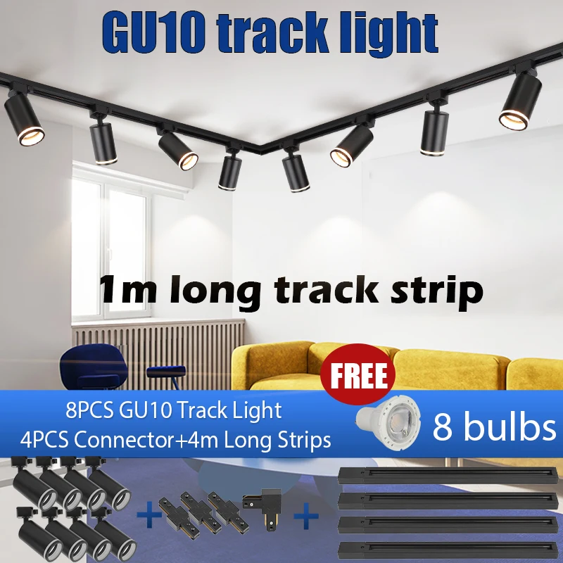 Track Light GU10 Bulb Track Lighting Wall Lamp Rail Lighting Spot Led Spotlight Clothing Store Shop Home Kitchen gu10 Tracks
Track Light GU10 Bulb Track Lighting Wall Lamp Rail Lighting Spot Led Spotlight Clothing Store Shop Home Kitchen gu10 Tracks