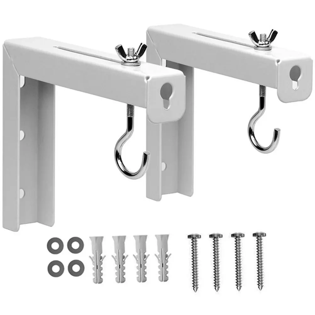 2Pcs Projector Screen Mounting Brackets Robust Metal Design Easy Setup Stable Suspension for Home Office Classroom Theater
2Pcs Projector Screen Mounting Brackets Robust Metal Design Easy Setup Stable Suspension for Home Office Classroom Theater
