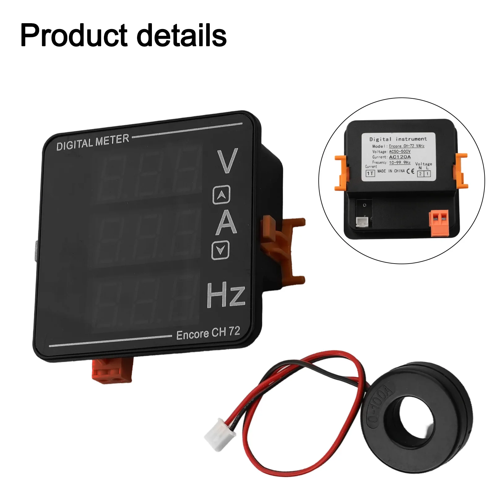 68*68mm Opening Size Voltage Current Meter Indicator Light Simultaneous Display Feature Versatile Wire Accommodation
68*68mm Opening Size Voltage Current Meter Indicator Light Simultaneous Display Feature Versatile Wire Accommodation