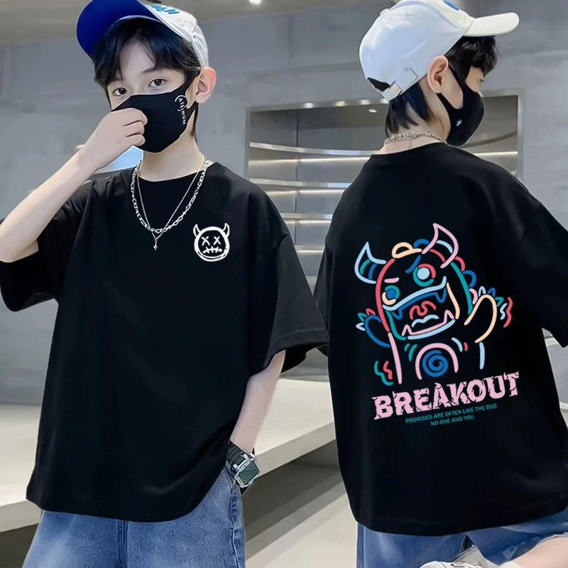 High Quality 100% Cotton T-shirt Boys Girls Clothes Korean Fashion Graphic T-shirt Tops Summer Kids Clothes Short Sleeve Shirt
High Quality 100% Cotton T-shirt Boys Girls Clothes Korean Fashion Graphic T-shirt Tops Summer Kids Clothes Short Sleeve Shirt