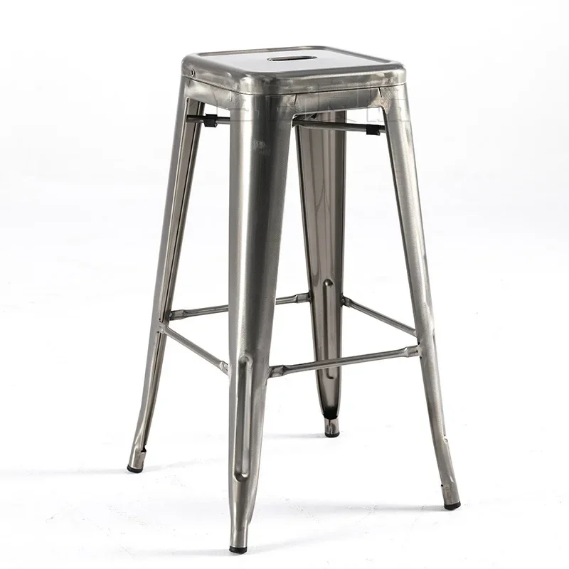 Industrial Wind Stainless Steel Color Bar Chair Bar Iron Art Metal High Stool Outdoor Simple Solid Wood Bar Stool Back Cha
Industrial Wind Stainless Steel Color Bar Chair Bar Iron Art Metal High Stool Outdoor Simple Solid Wood Bar Stool Back Cha